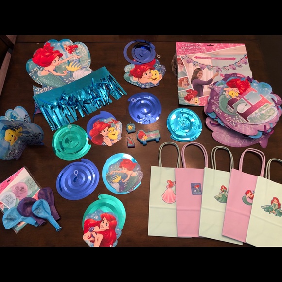 Disney Party Supplies The Little Mermaid Birthday Poshmark